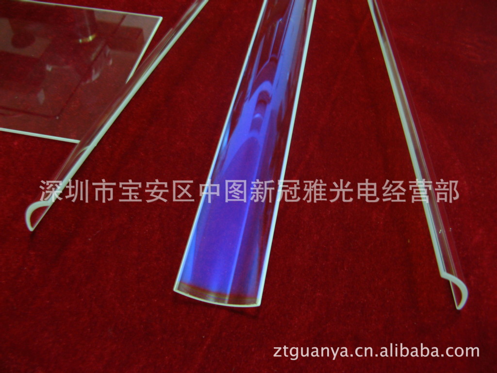 供应UV固化机隔热片石英透明隔热片330*90*3MM紫外线反射片