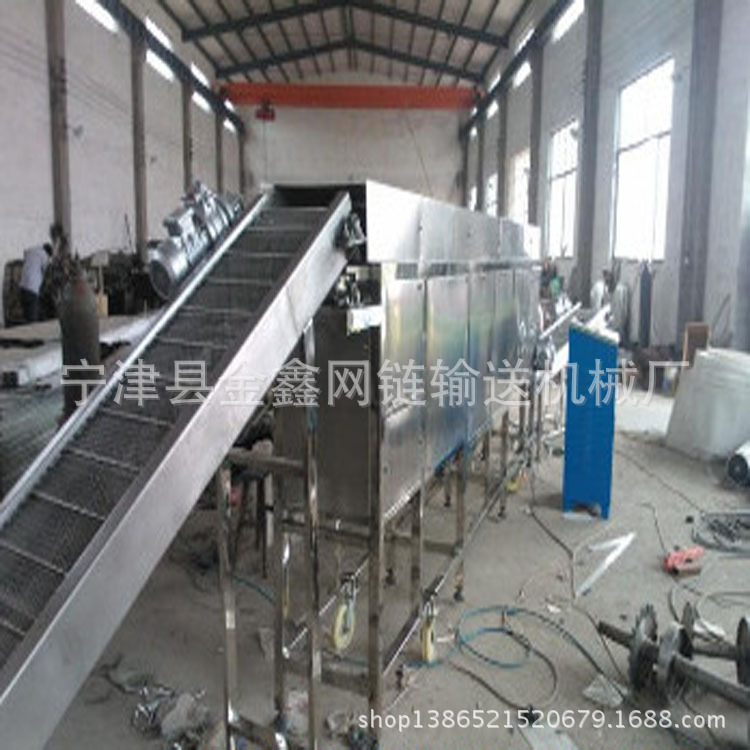 输送机_不锈钢网带烘干输送机速冻食品加工输送机隧道炉烘干线