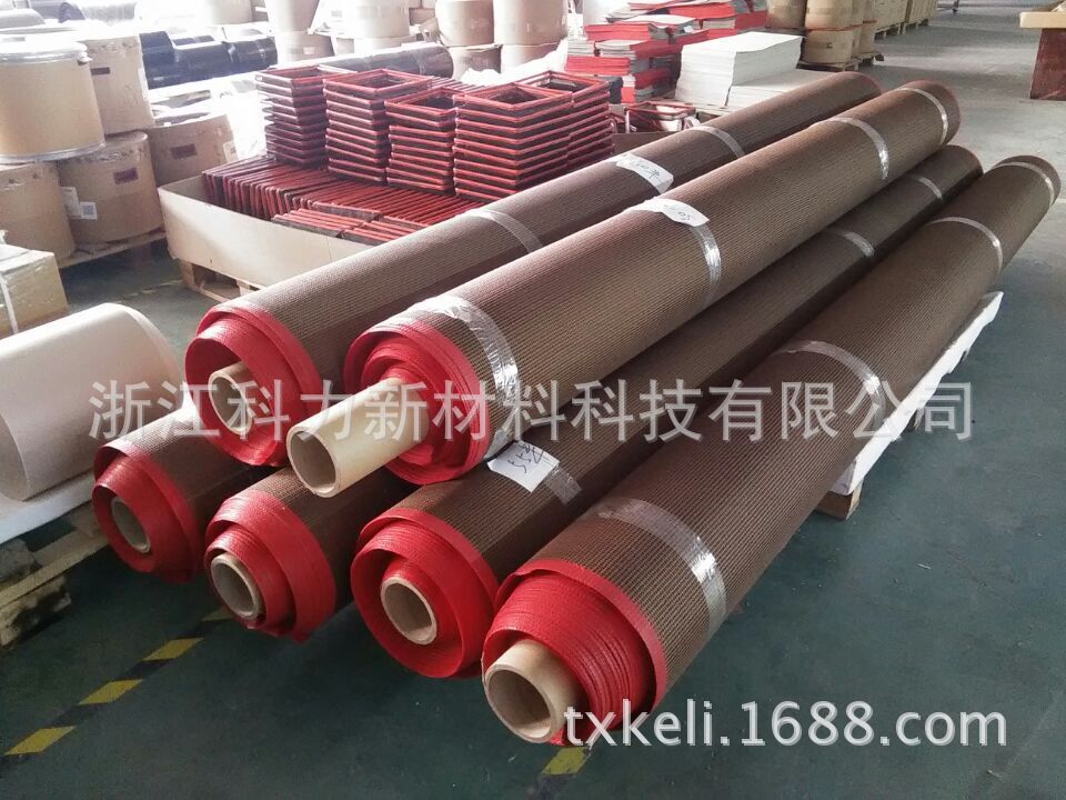 特氟龙网带_输送带厂家批发特氟龙网络输送带特氟龙挡板式