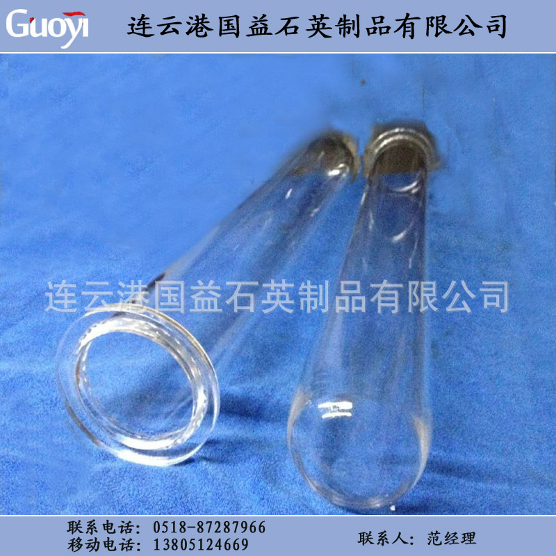 石英玻璃管_厂家直销石英玻璃管法兰真空密封装配定制