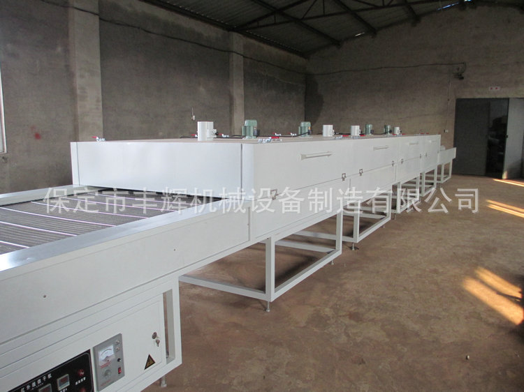 带式干燥设备_EA-IR-1350-III大型红外线隧道炉定做金属板材烘道隧道炉