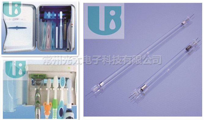 台式杀菌灯_1w直管型冷阴极杀菌灯无臭氧紫外线衣柜牙刷净化器用消毒灯
