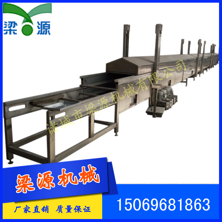 食品杀菌设备_全自动连续式肉排蒸汽隧道炉大型肉条蒸汽流水线大型连续式蒸炉