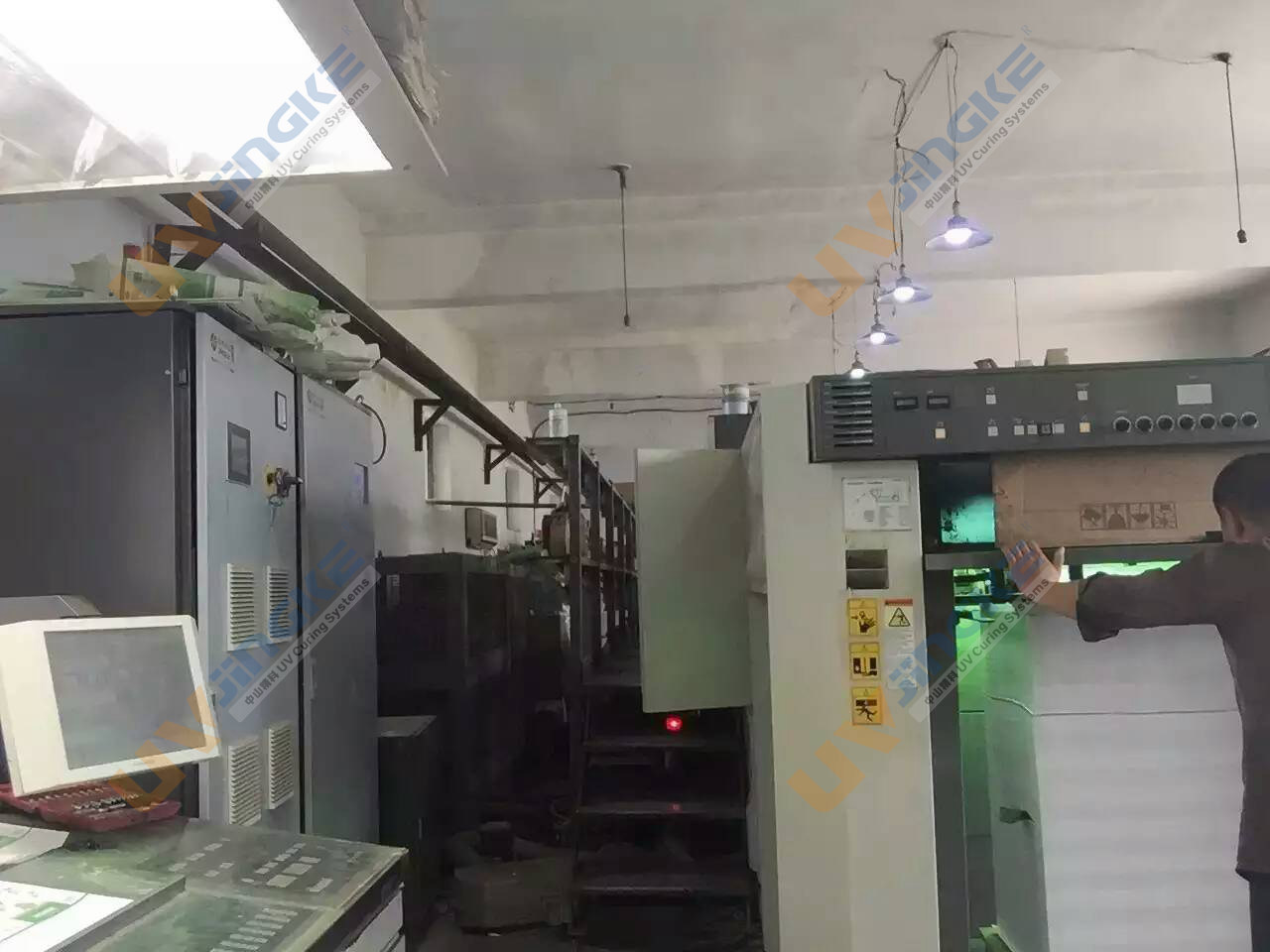 小森S40胶印机加装UV固化机印刷机改装UV系统