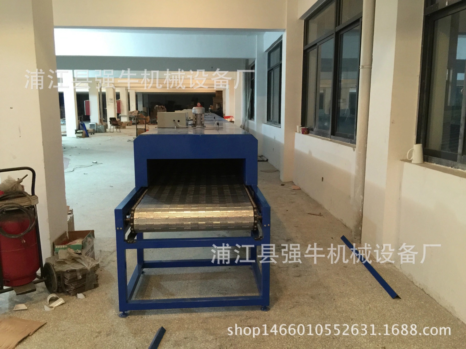 烘干固化设备_强牛机械供应热风循环隧道炉烘干线工业烘道输送固化箱隧道炉