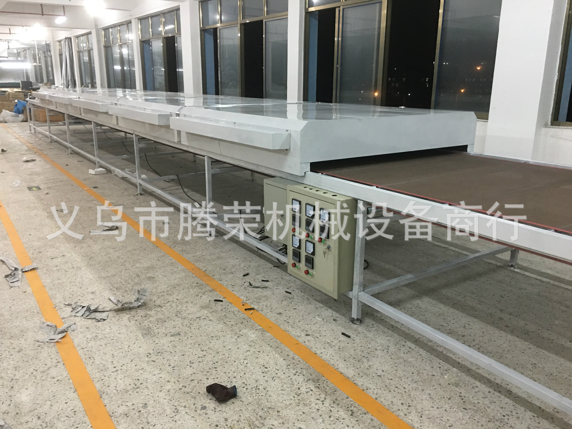 烘道流水线_腾荣机械定制紧身衣烘烤隧道炉烘道流水线烘干流水线
