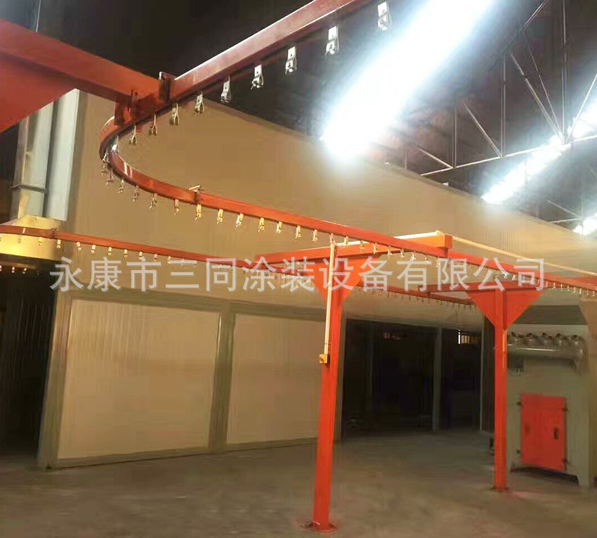 涂装设备_涂装设备厂家悬挂烘干流水线烤漆烤粉隧道式烘箱