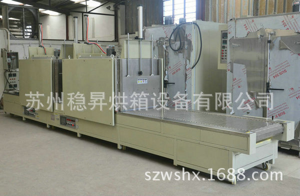 工业烤箱_全自动隧道炉气缸升降门隧道烘箱流水线非标工业定制