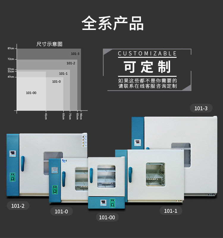 工业干燥箱_大灯烤箱五谷杂电热干燥101-3a实验室工业干燥箱