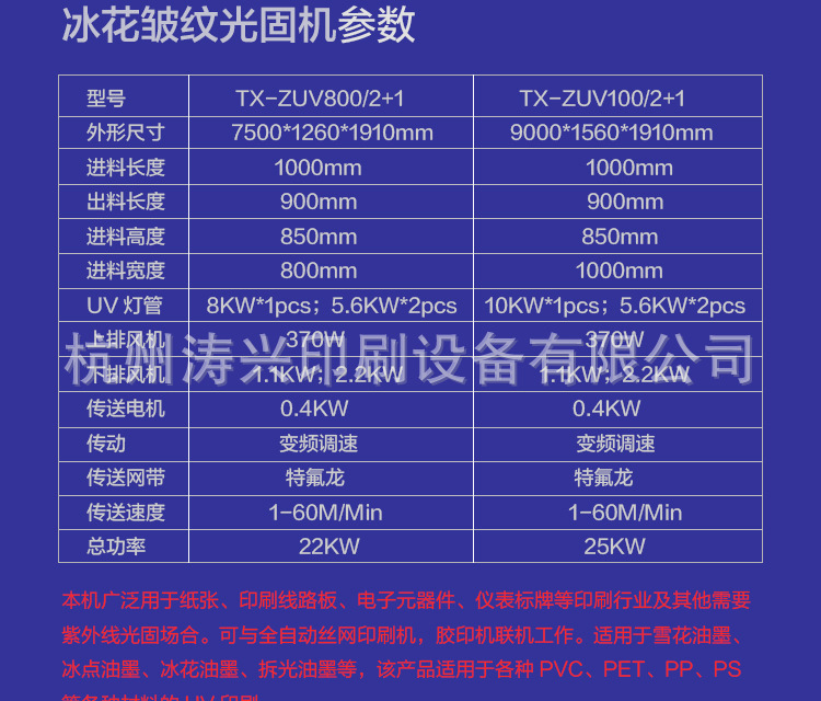 油墨固化机_浙江涛兴uv机皱纹uv光固机uv雪花油墨冰花油墨