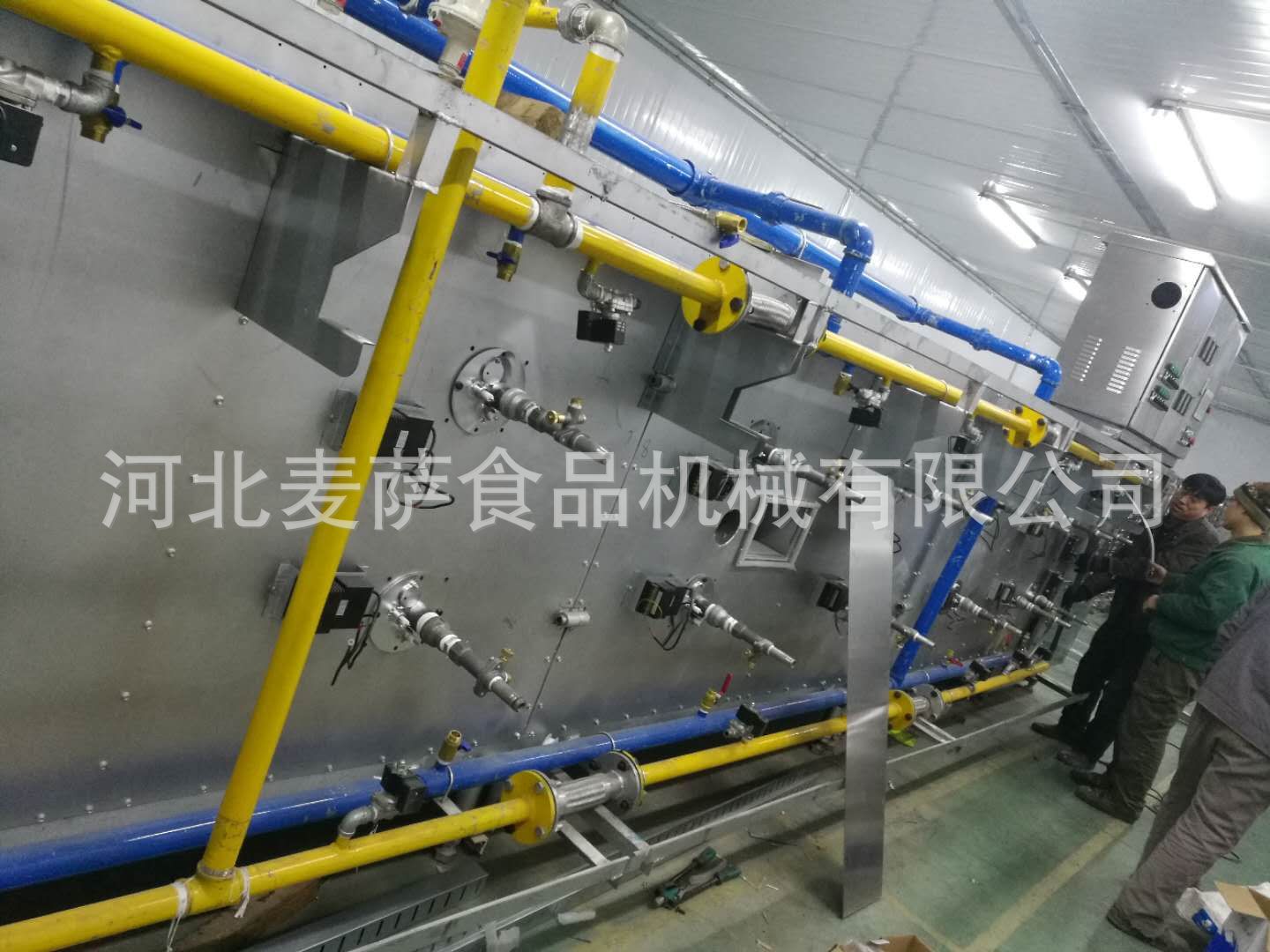 蛋糕生产线_厂家直销食品厂隧道炉燃气集中供风式隧道炉面包蛋糕生产线
