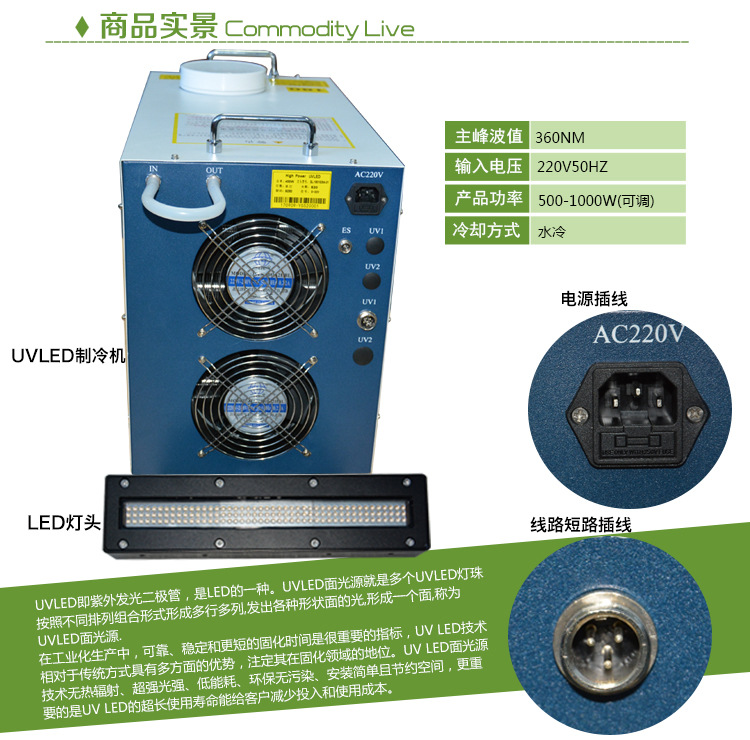蓝盾leduv固化机系统喷涂装医疗电子粘接uvled固化灯面光源照射