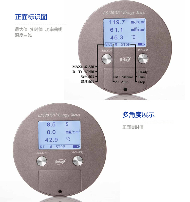 能量测试仪_uv能量计uv能量仪uv焦耳计uv能量林上紫外ls120