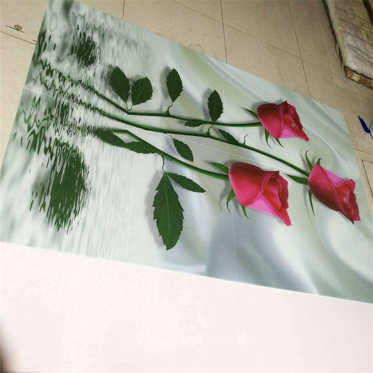 PU色漆滚涂机竹纤维UV光油淋涂机3D瓷砖背景墙UV固化机