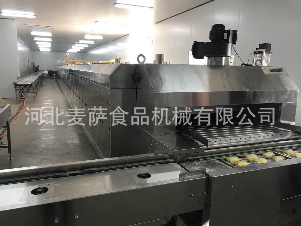 蛋糕生产线_厂家直销食品厂隧道炉燃气集中供风式隧道炉面包蛋糕生产线