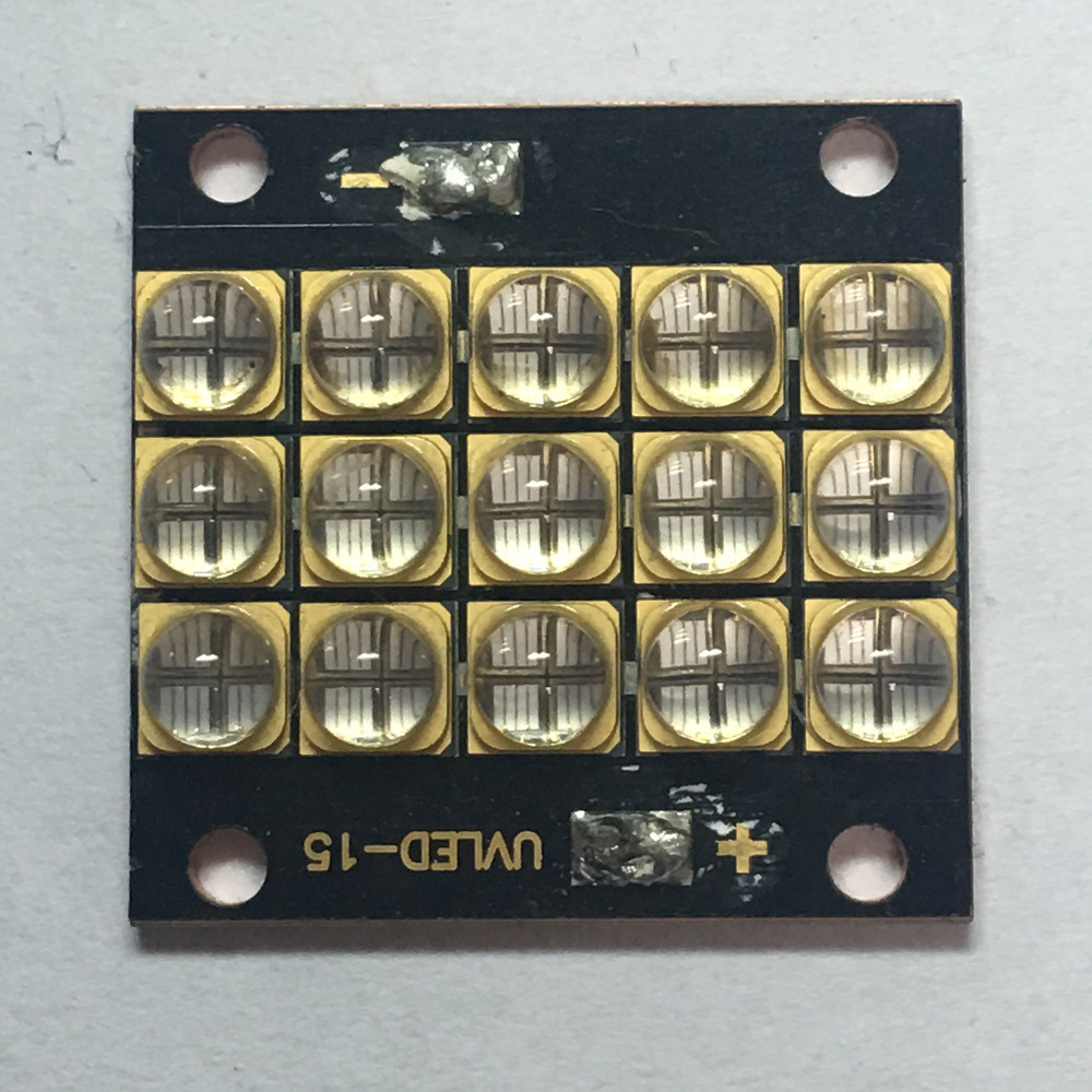 打印机用UVLED150W紫光6565灯珠LG380到385NM带板高品质