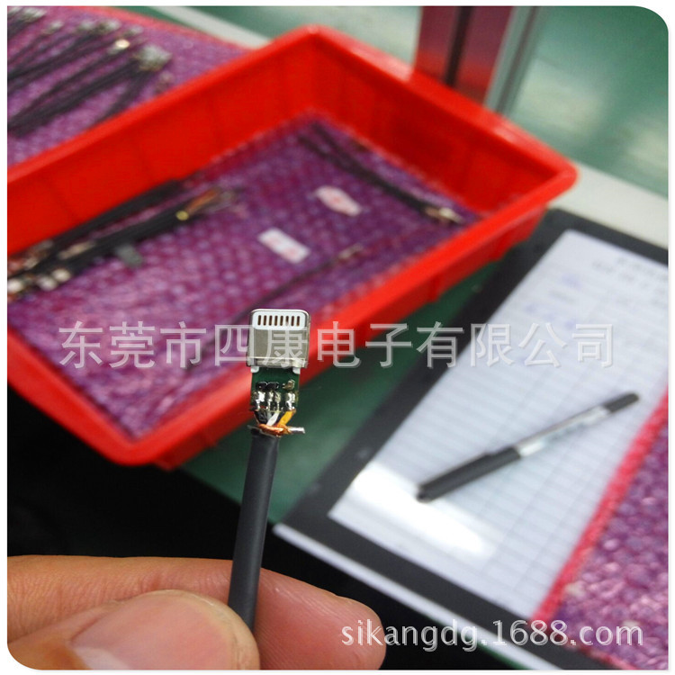 苹果数据线_苹果数据线type-c连接线双面低温leduv固化机