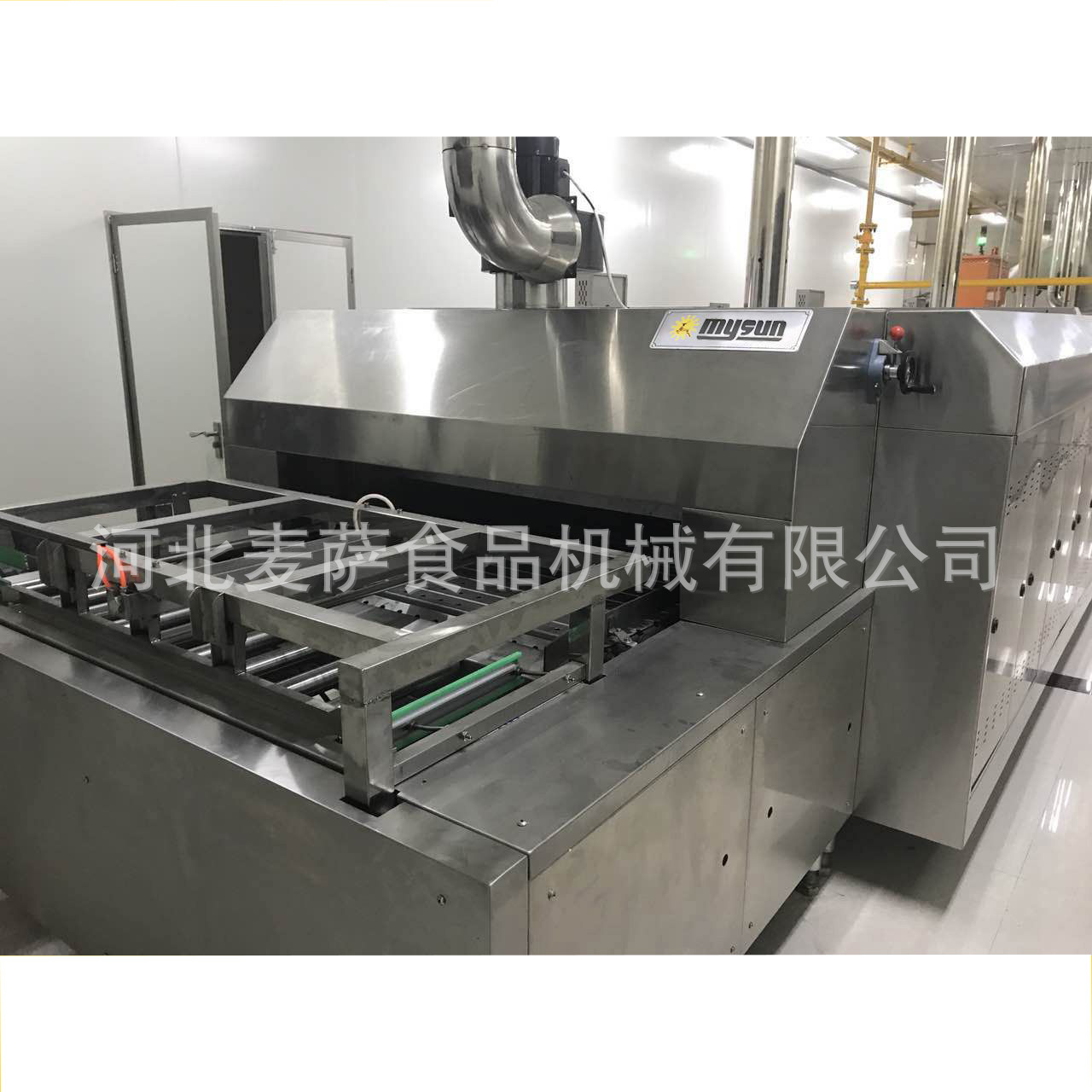 蛋糕生产线_厂家直销食品厂隧道炉燃气集中供风式隧道炉面包蛋糕生产线