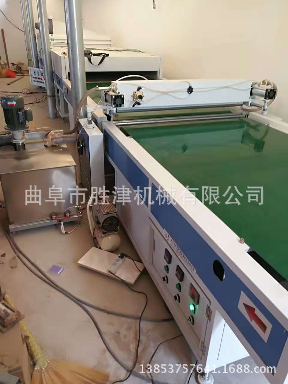 涂装机_瓷砖背景墙UV淋涂生产线亮光效果好无气泡固化一体机淋募机