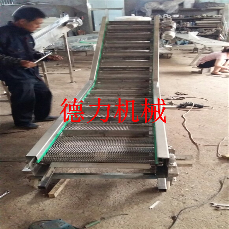 网带输送机_多层网带输送机特氟龙网带输送机地瓜清洗流水线不锈钢网链机