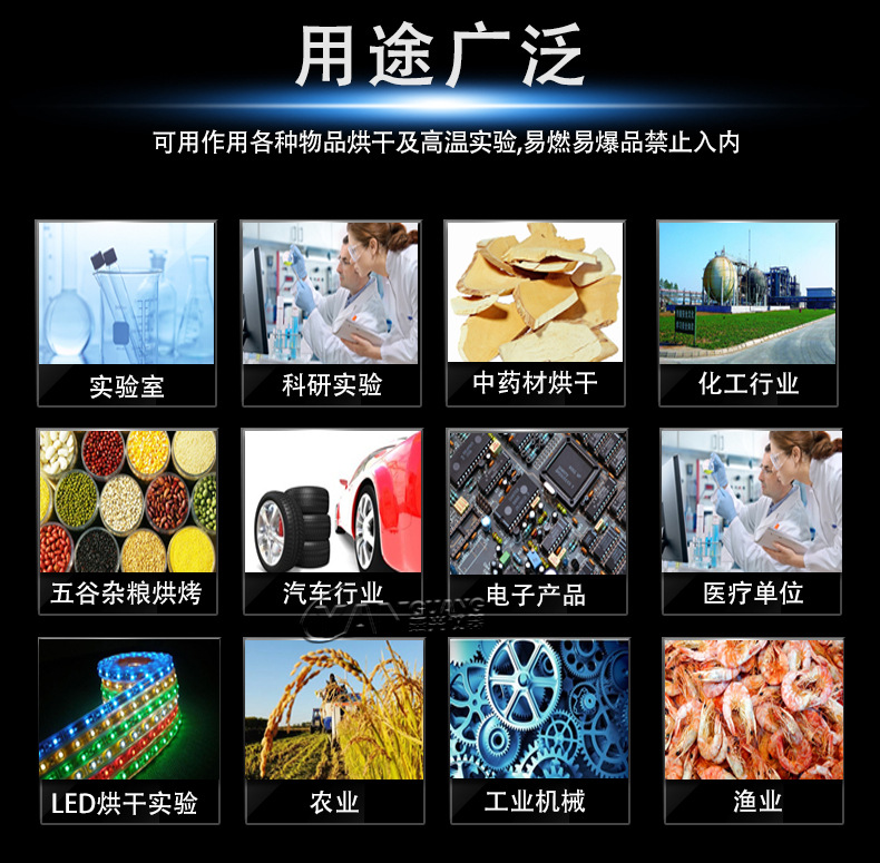 电热鼓风干燥箱_鼓风恒温干燥箱工业烤箱老化箱五谷中药材大灯qs认证