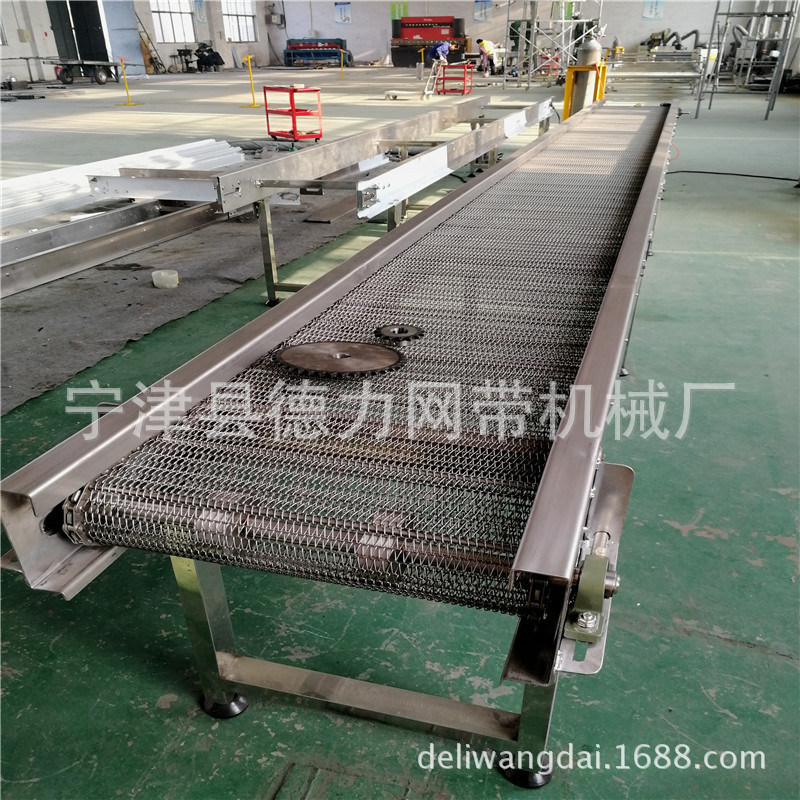 网带输送机_多层网带输送机特氟龙网带输送机地瓜清洗流水线不锈钢网链机