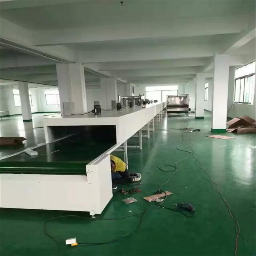 丝印流水线_高温烘干线隧道炉五金电镀厂网带线东莞喷油拉丝印流水线