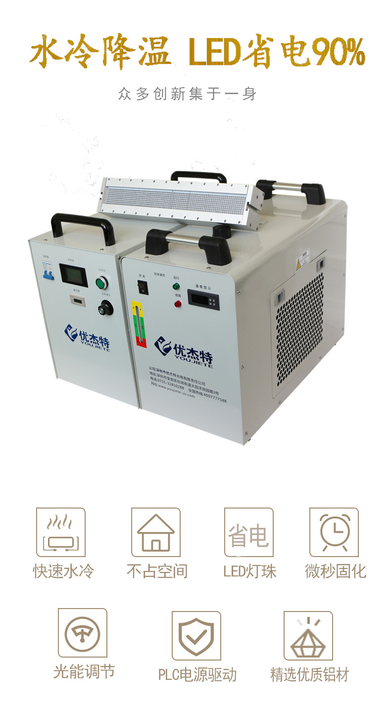 胶水设备_uvled固化机厂家紫外线光固油墨光油大功率冷光源