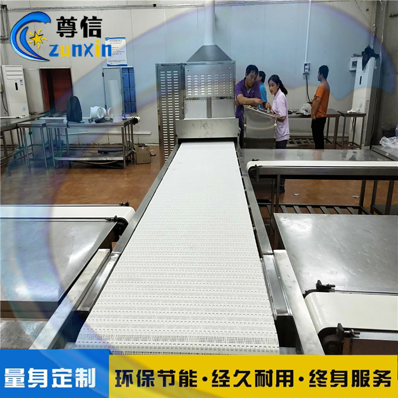 大型穿透式盒饭微波加热隧道炉中式快餐微波取热设备