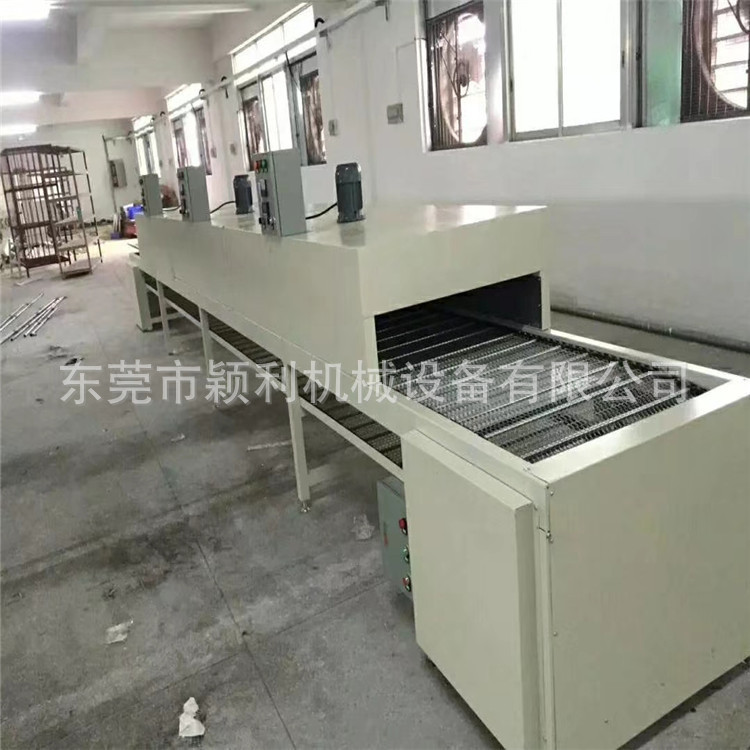 江苏隧道炉特氟龙烤炉烘干机红外线产品表面喷涂线光油胶水网带线