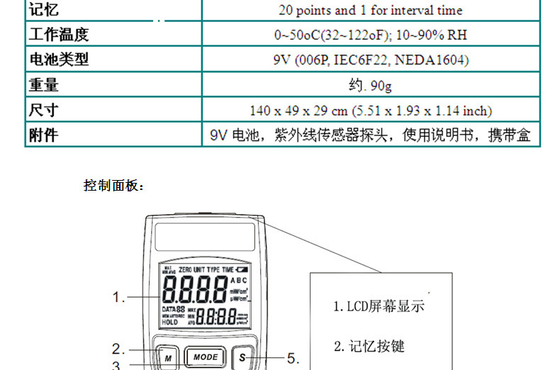 紫外线强度计_台湾紫外线强度计辐照计uv强光检测仪uv