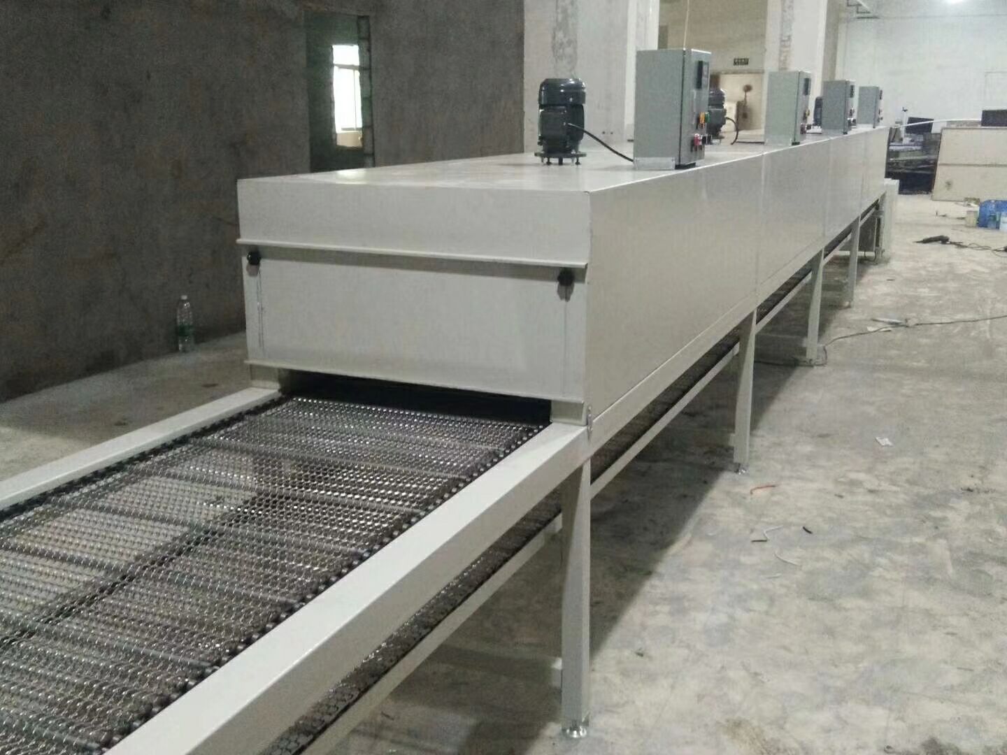 涂装生产线_工业隧道炉烘干线丝印隧道炉烤漆线产品脱水喷油固化网带流水线