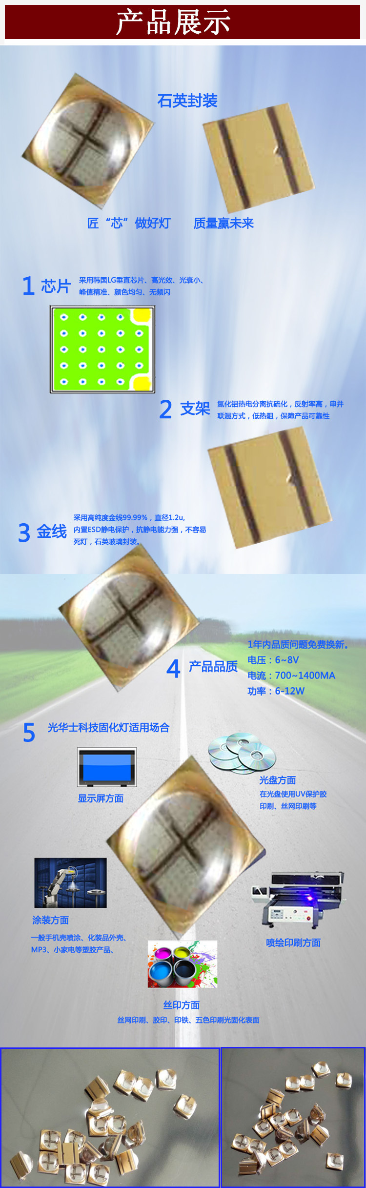 石英透镜_大功率贴片式leduv固化灯uv固化395nm玻璃石英透镜6868