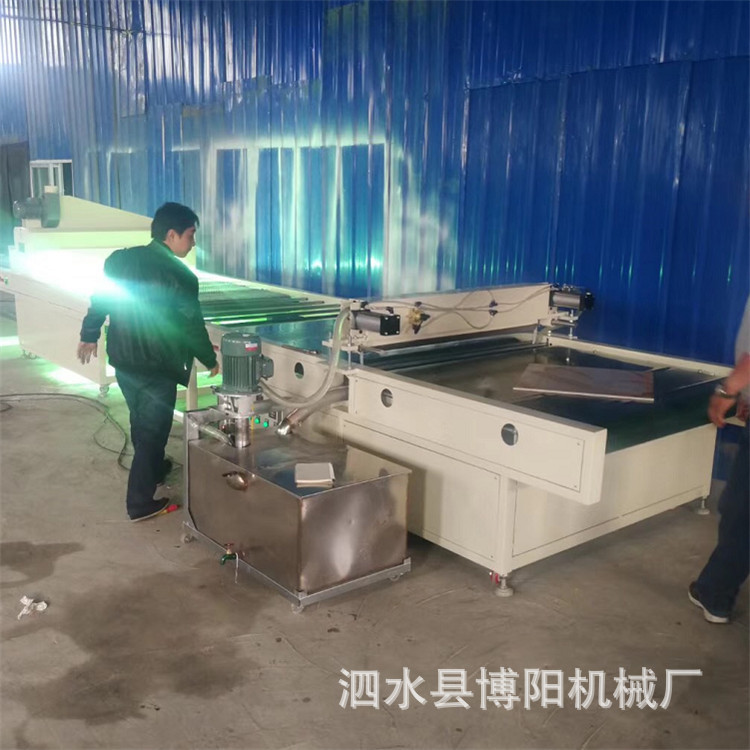 性能稳定固化机_橱柜家具板材uv光油集成墙板uv光油淋幕机性能稳定固化机