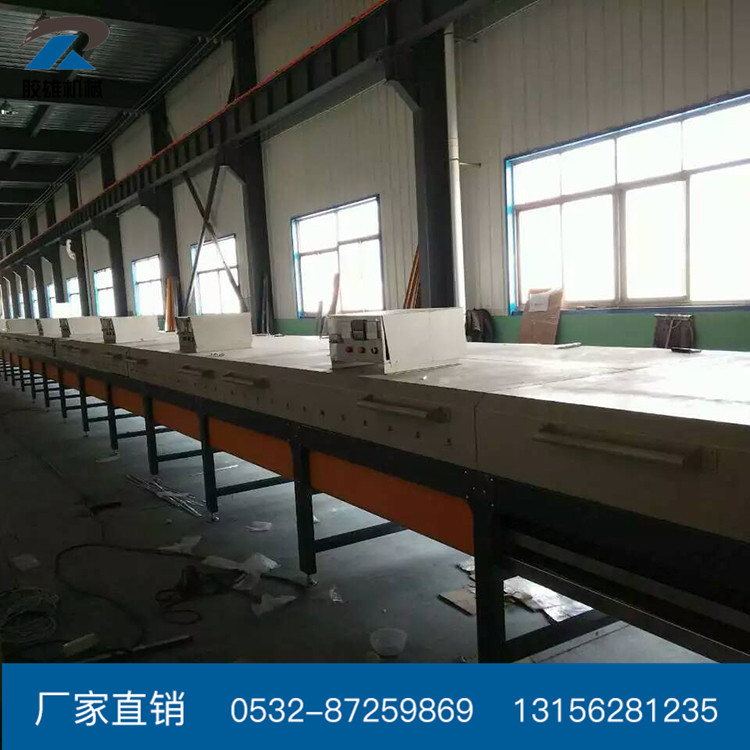 工业烤箱_青岛工业烘道流水线红外线隧道炉热风循环烘道厂家定制