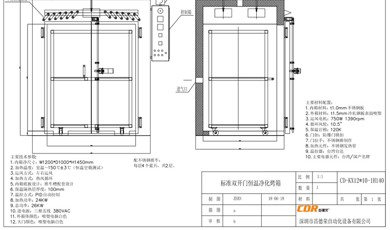 双开门烤箱_新款工业双开门烤箱带过滤器恒温洁净数字显示