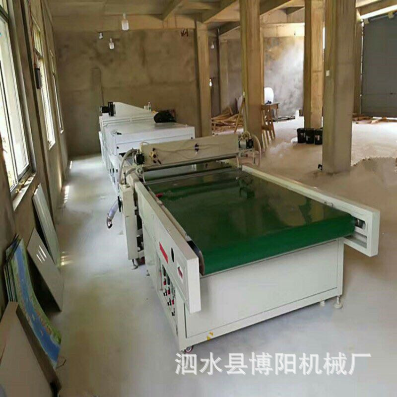 木塑地板UV光油淋幕机光油效果好的浮雕陶瓷背景墙UV淋涂固化机