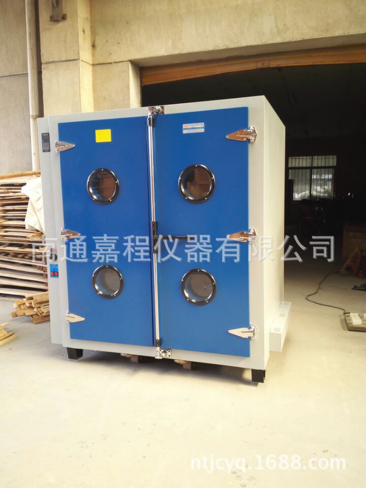 电热鼓风干燥箱_直销jc101-5ad工业烤箱恒温鼓风干燥箱双开门工业烘箱