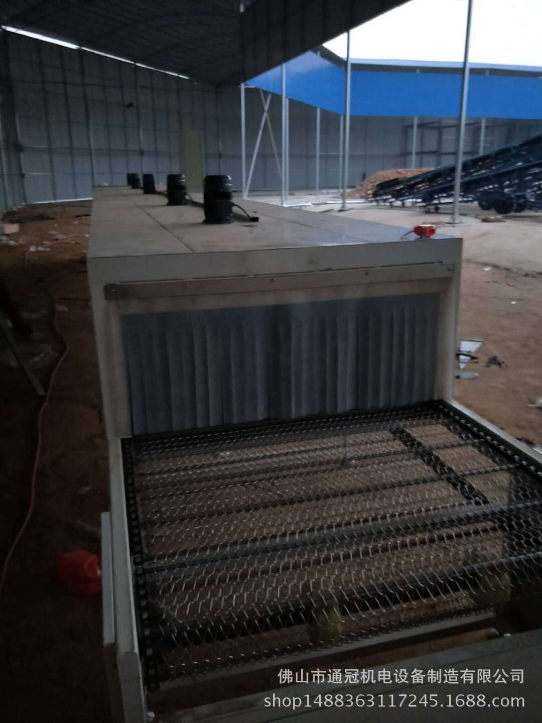 烘干流水线_厂家批发小型平面隧道炉网带烘干流水线设备