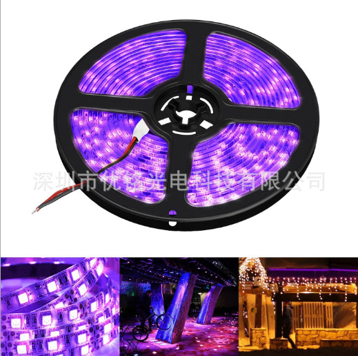 led灯带验钞_验钞//3528紫色灯带uvled紫光灯条12v