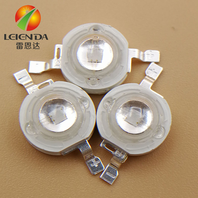 大功率LED灯珠_大功率1W3W紫光灯珠3D打印机固化灯印刷用uvled紫外395nm灯珠