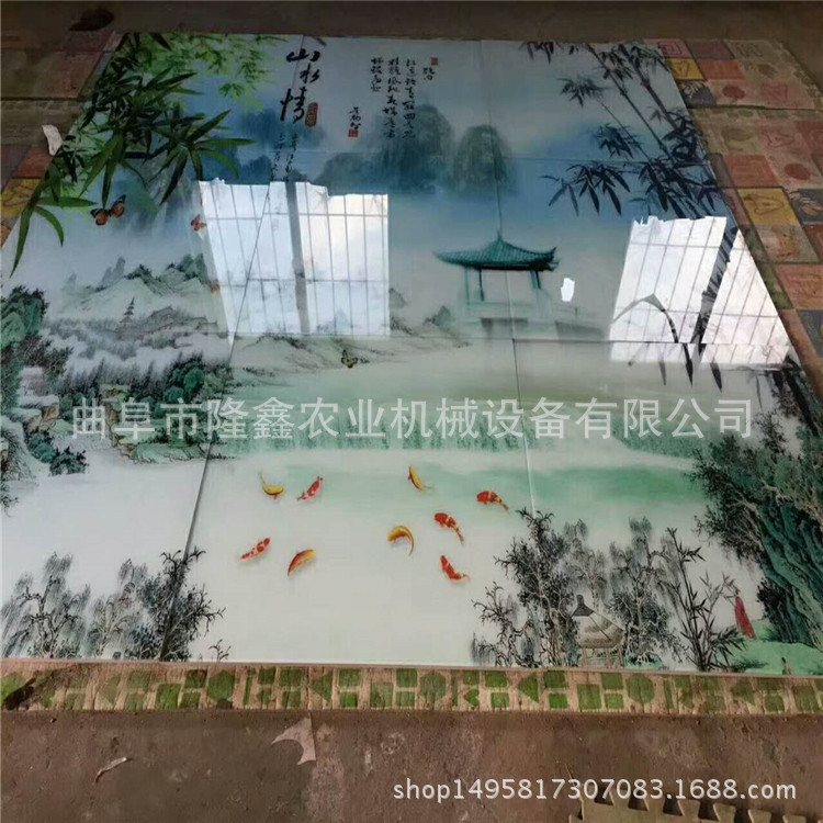 地板机_uv淋涂平面板瓷砖固化机滚涂机竹木涂幕