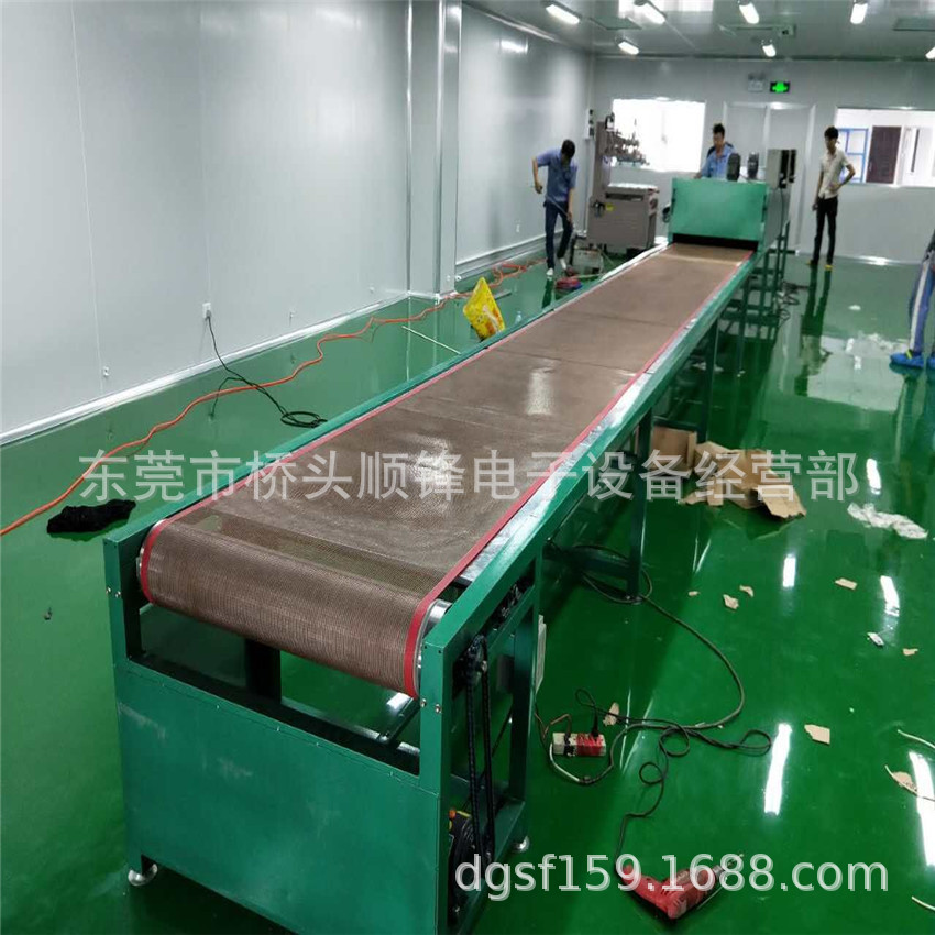 烘干流水线_金属电热烤箱不锈钢网带线隧道炉烘干流水线喷油烤漆线