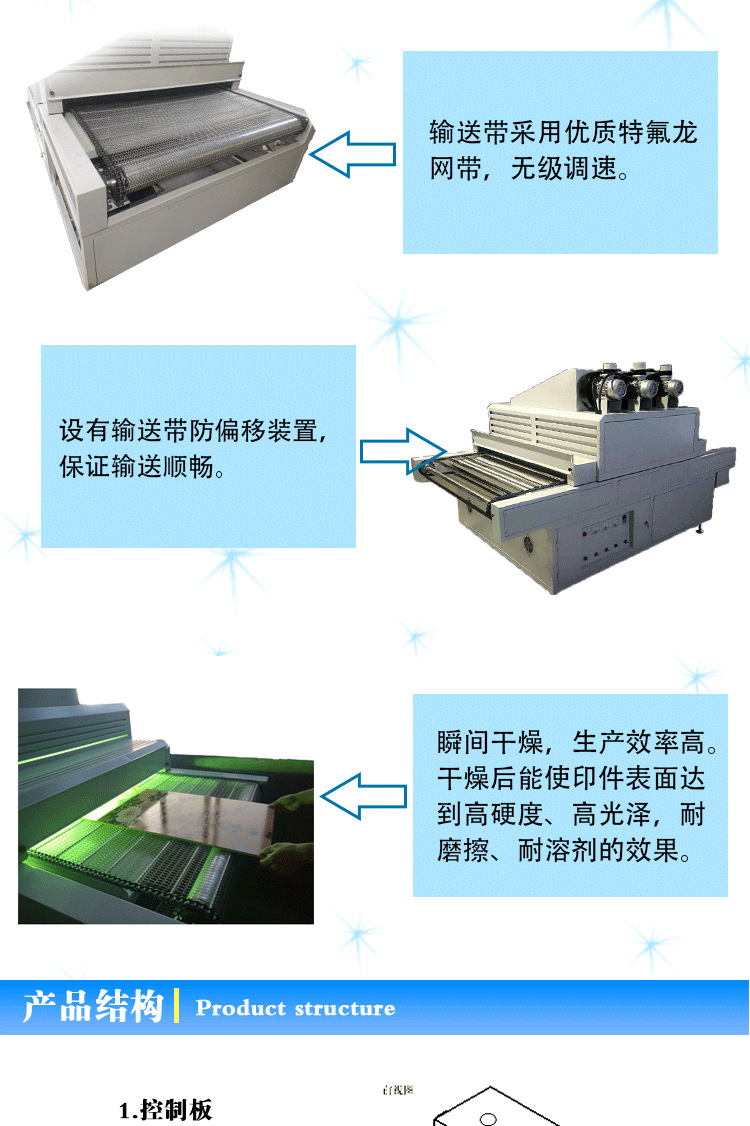 起皱uv固化机_1050带起皱uv固化机先起紫外线光固带式传送