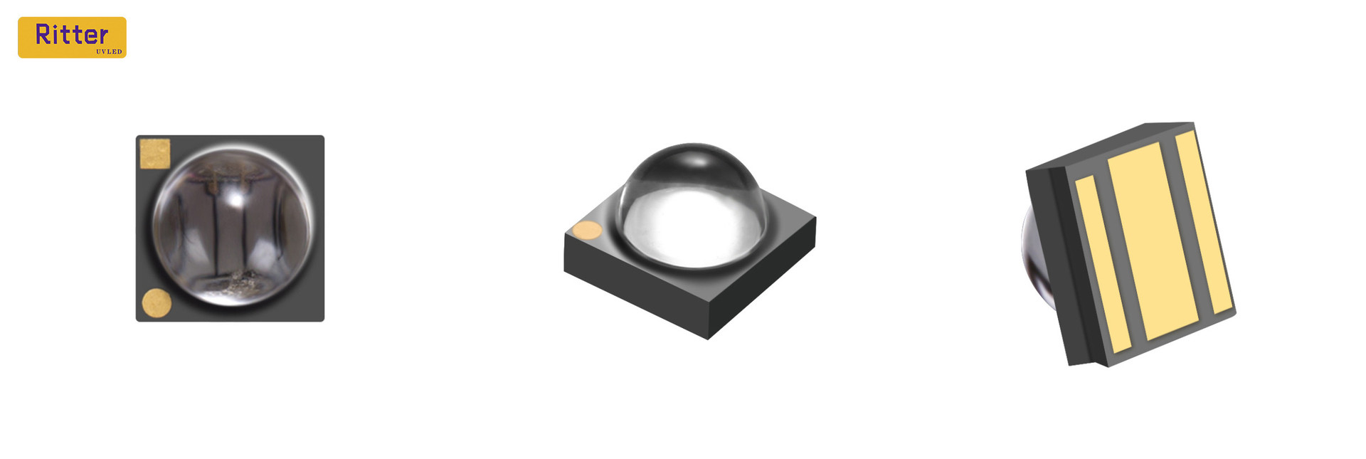 3535灯珠封装led395nm紫外led固化曝光陶瓷贴片uvled灯珠