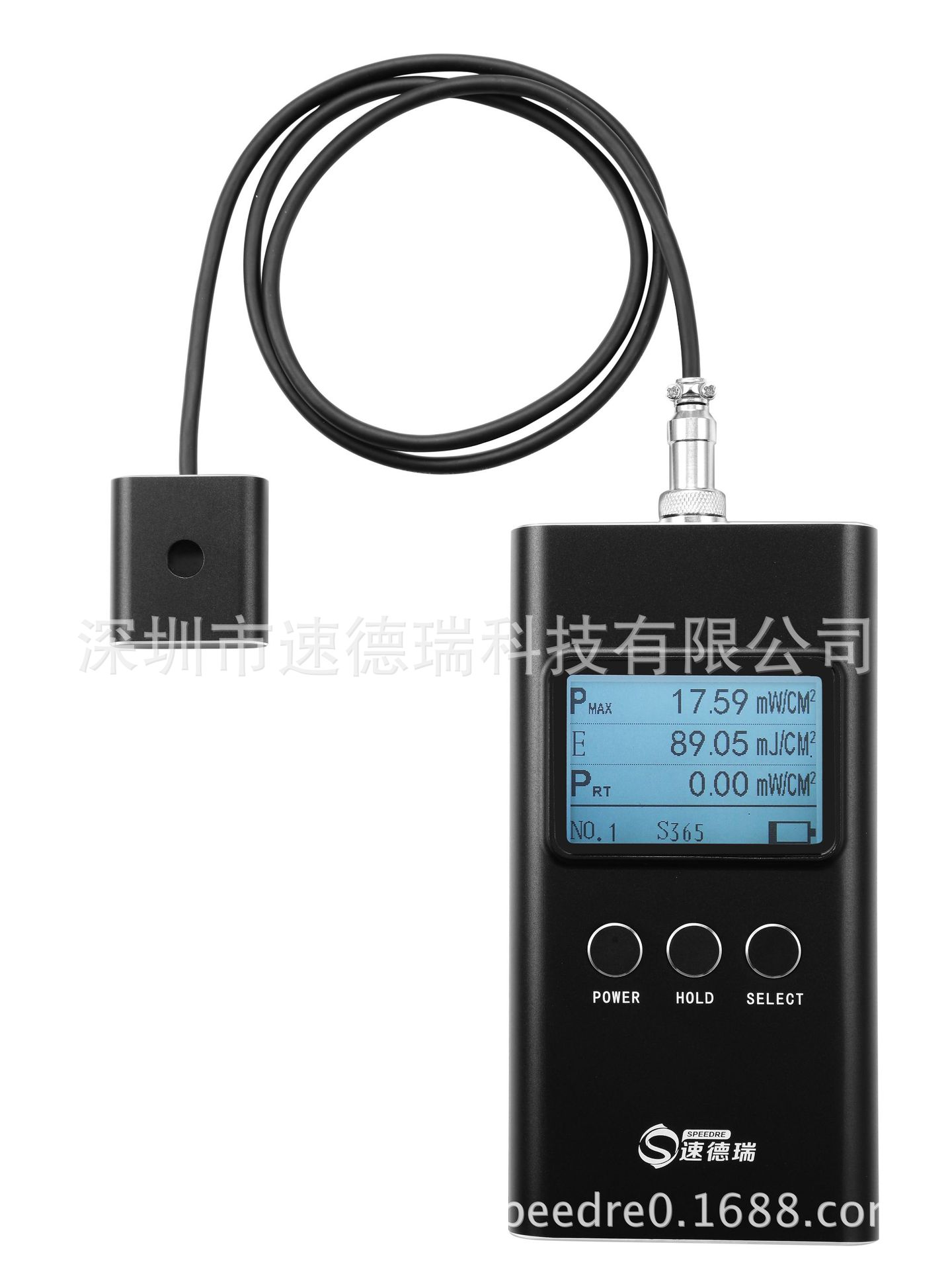 手持式紫外辐照计uv-aSDR365UV光强度测试仪固化机UV能量计