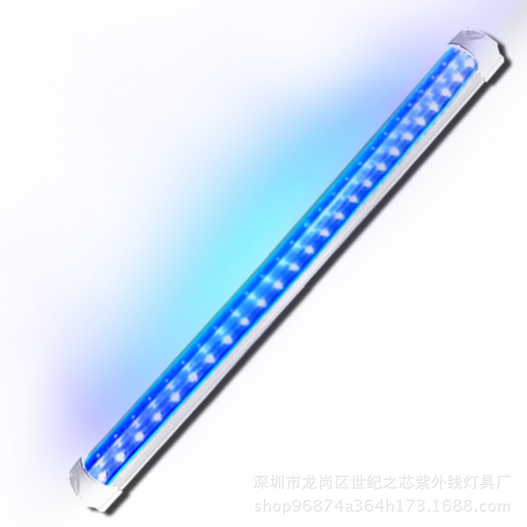 T8双排uv固化灯管LED多倍效率印刷晒版油墨uv胶水固化灯365nm波段