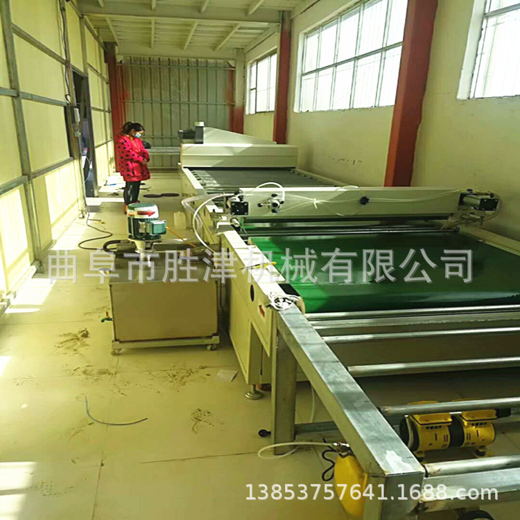 涂装机_瓷砖背景墙UV淋涂生产线亮光效果好无气泡固化一体机淋募机