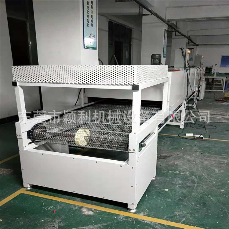 江苏隧道炉特氟龙烤炉烘干机红外线产品表面喷涂线光油胶水网带线