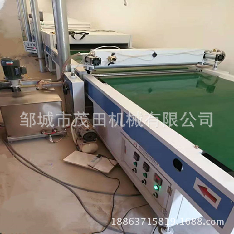 地板喷涂机_厂家uv淋涂机固化机影视墙竹木地板喷涂机